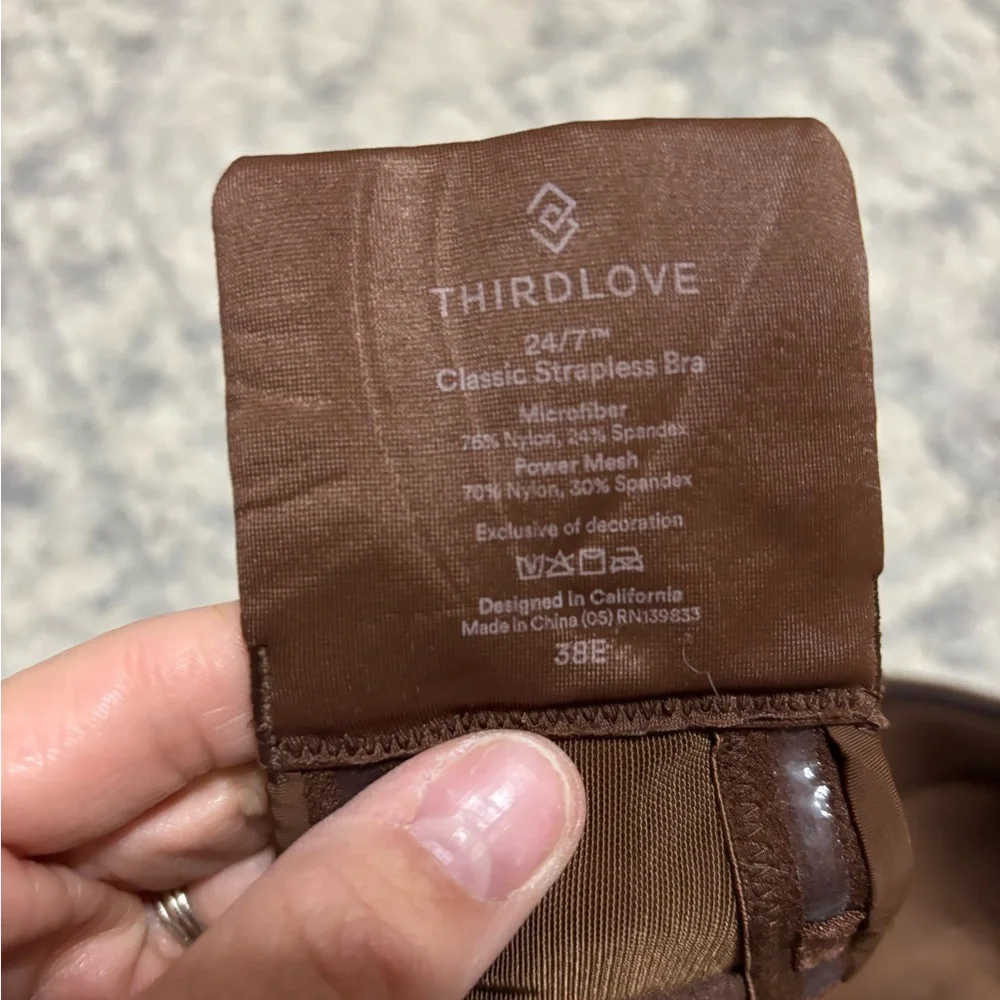 Brown third love Strapless Bra - Picture 3 of 3